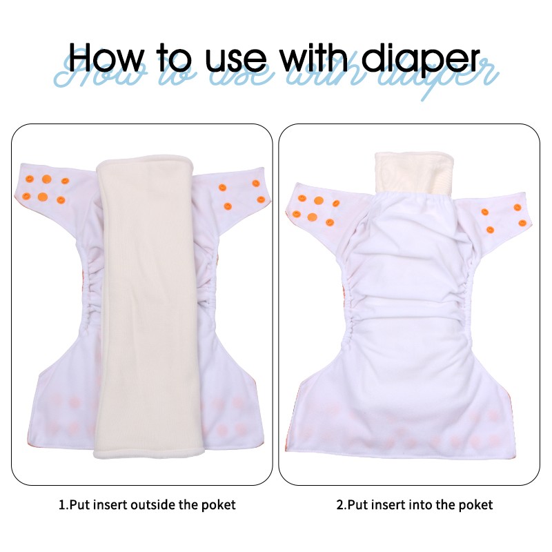 Diaper Liner Supplier - 2+4+2 Layers Bamboo Cotton