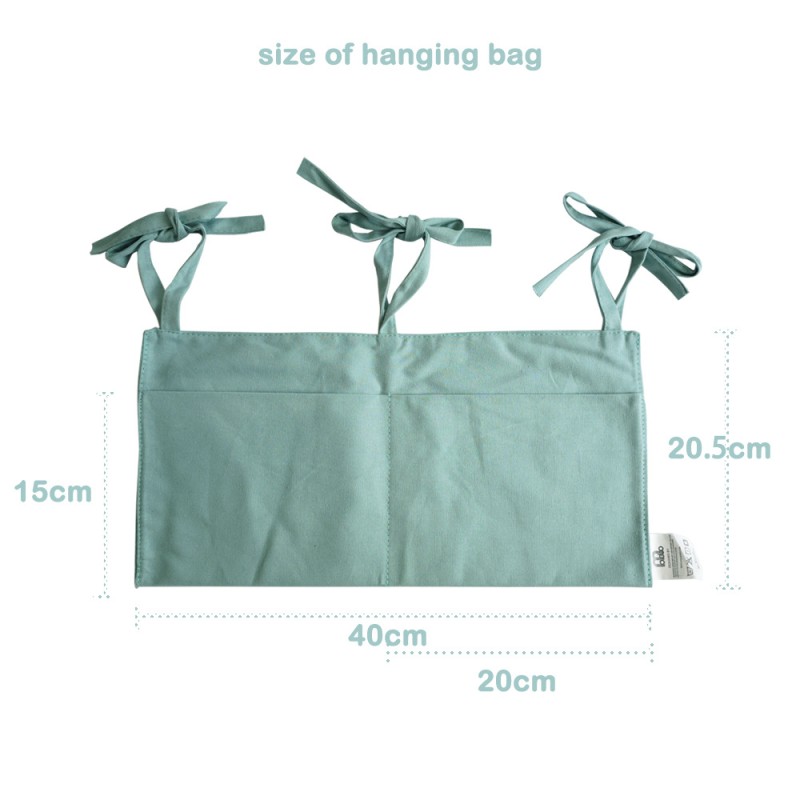 Baby Crib Storage Supplier - 100% Cotton Double Pocket