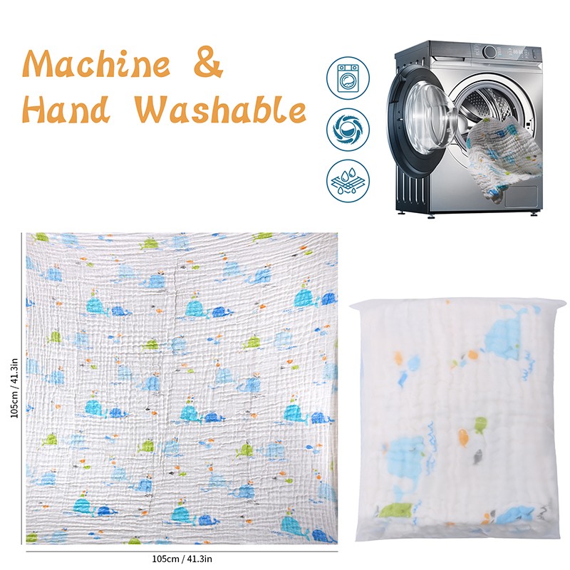 Muslin Blanket Factory - OEM 6 Layer Cotton Custom Print