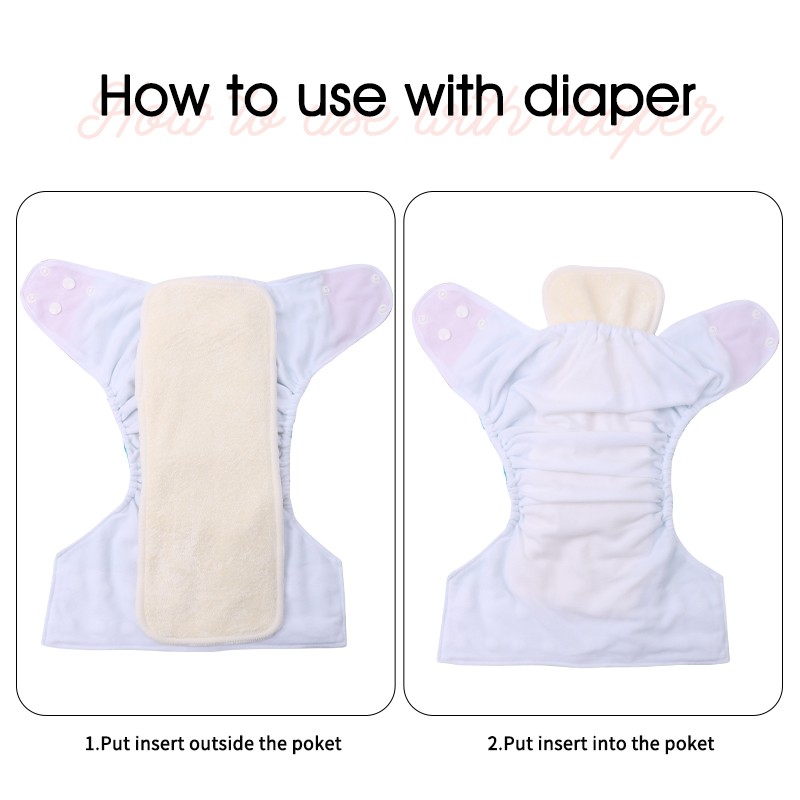 Bamboo Insert Manufacturer - 4 Layer Super Absorption Terry