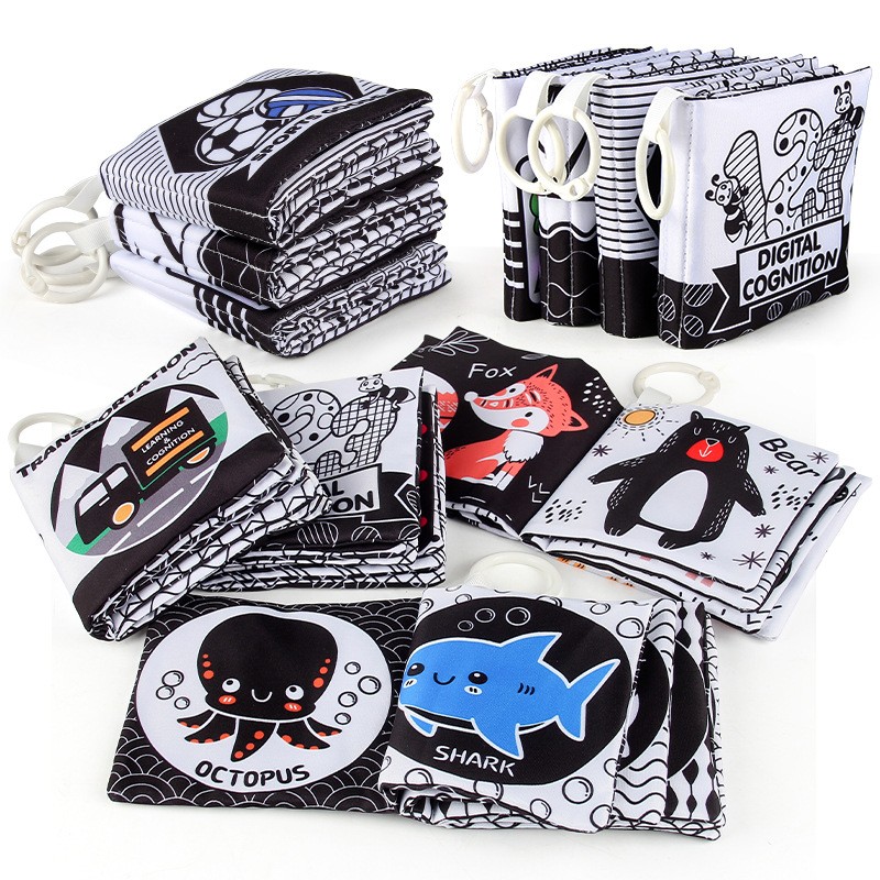 Baby Cloth Book Manufacturer - High Contrast Black White