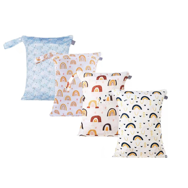 Wet Diaper Bag Factory - Two Zipper Washable USB