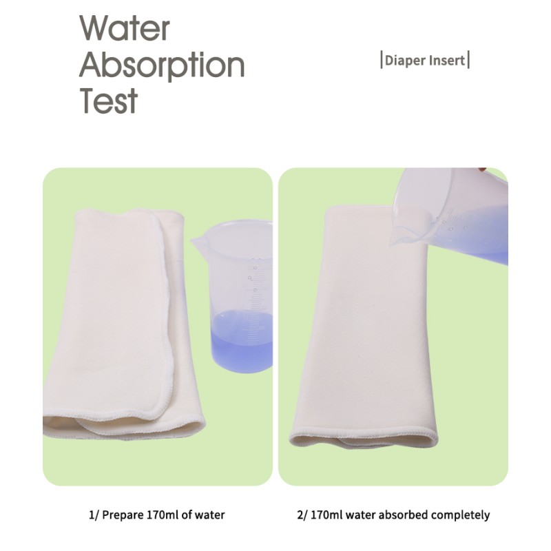 Diaper Liner Supplier - 2+4+2 Layers Bamboo Cotton