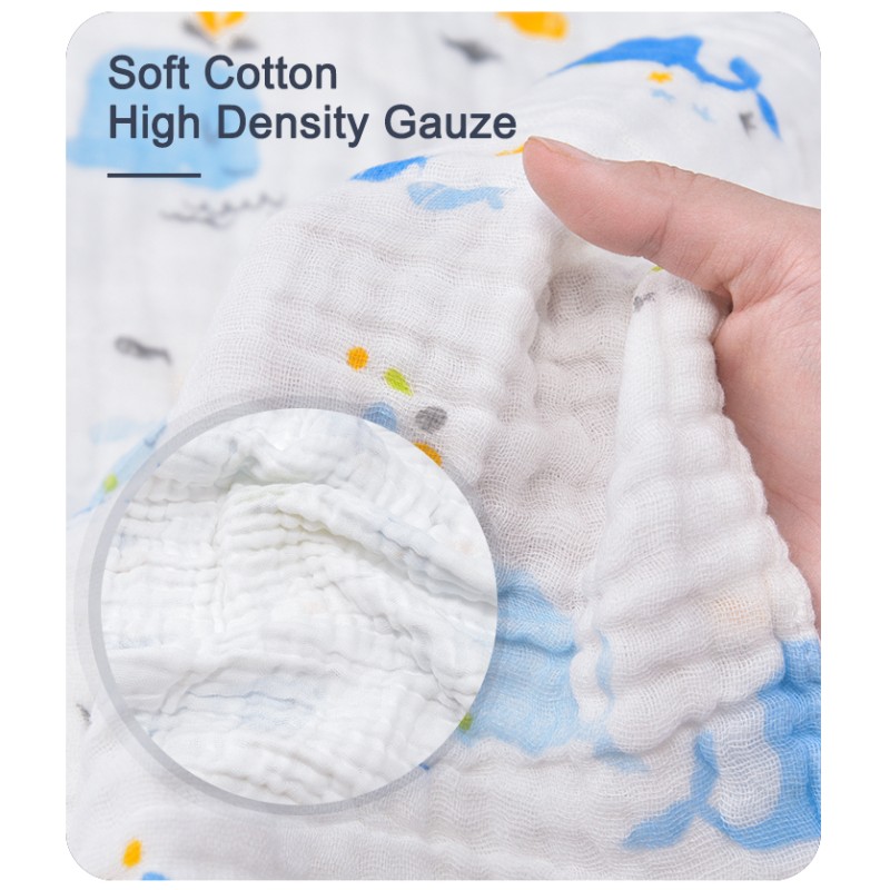 Muslin Blanket Factory - OEM 6 Layer Cotton Custom Print