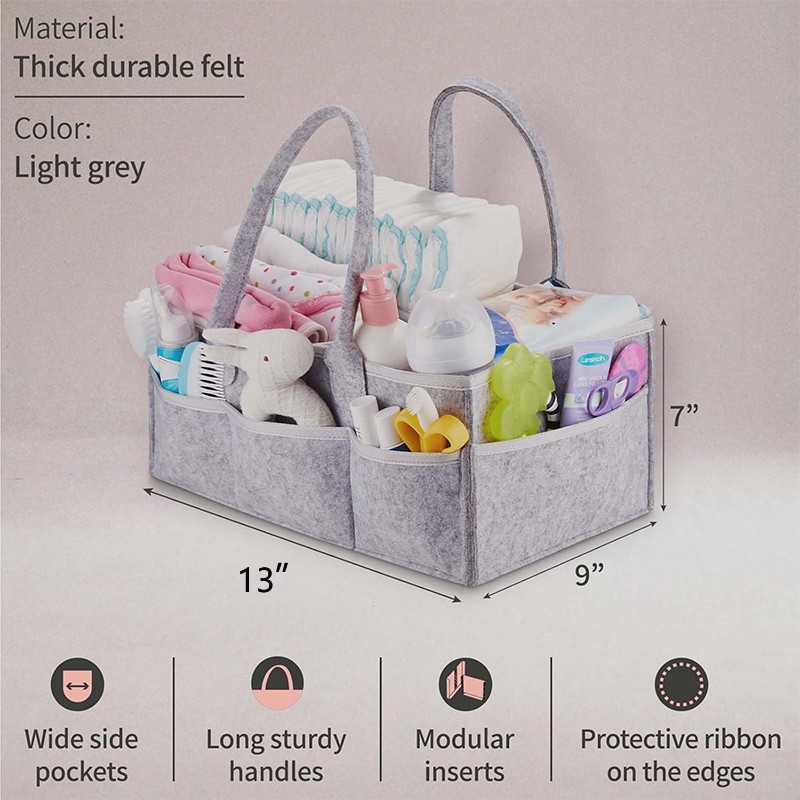 Diaper Caddy Organizer Manufacturer - Foldable Durable Felt