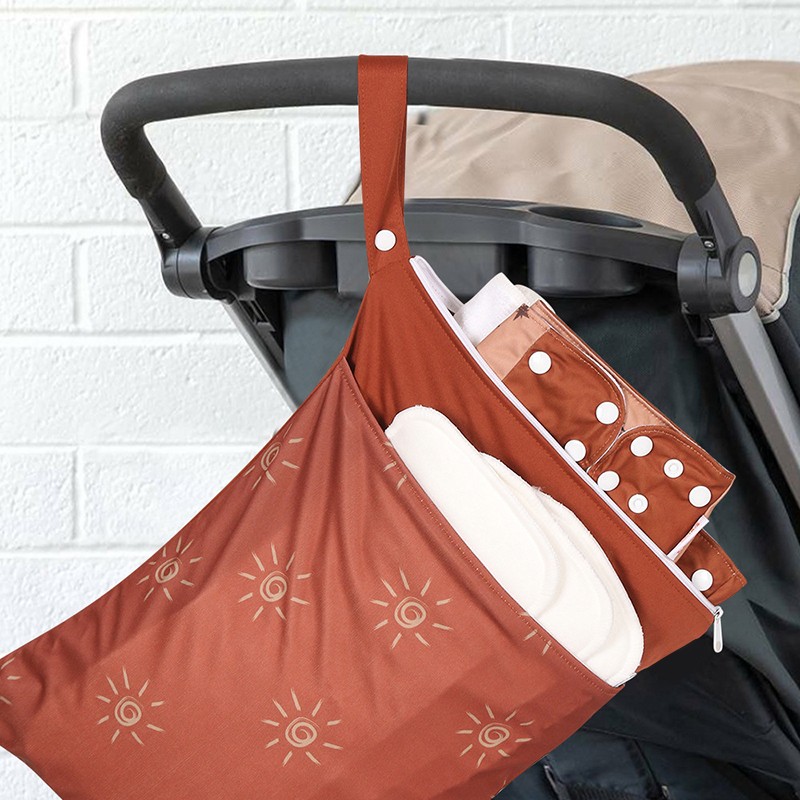 Wet Diaper Bag Factory - Two Zipper Washable USB