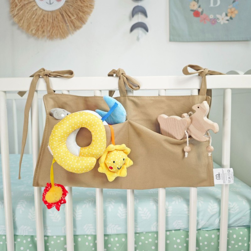 Baby Crib Storage Supplier - 100% Cotton Double Pocket