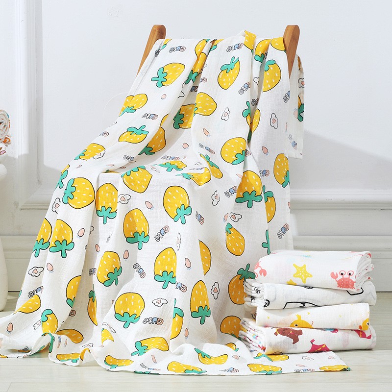 Cotton Muslin Blanket Supplier - 2 Layer Soft Newborn Wrap