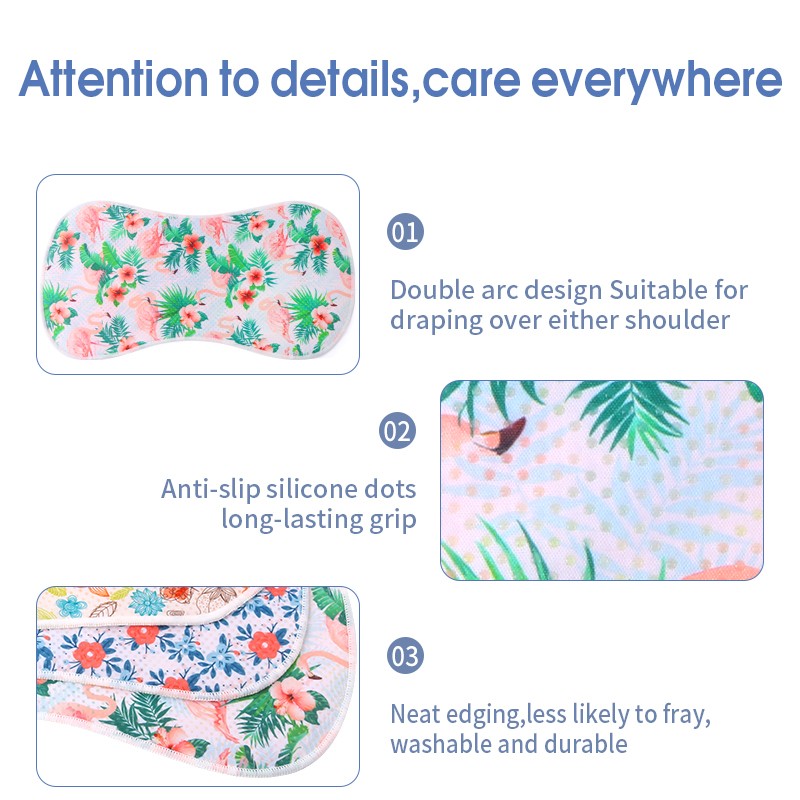 Baby Burp Cloth Factory - Silicone Dot Anti-slip Bamboo