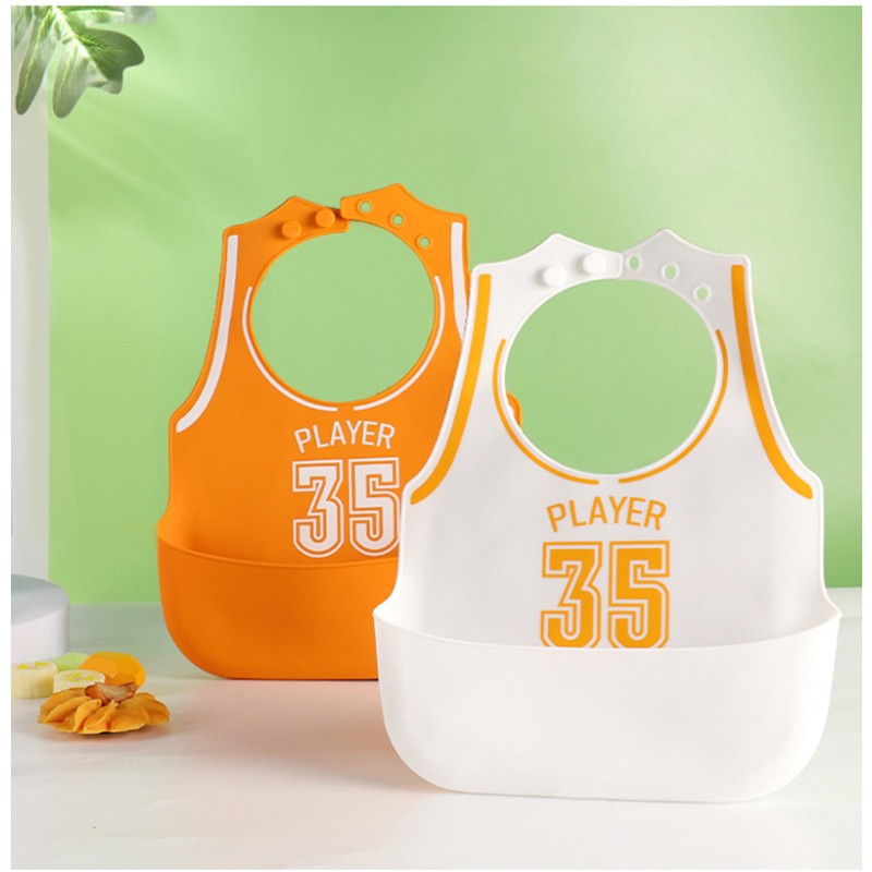 Baby Silicone Bib Supplier - Waterproof Food Catcher BPA Free