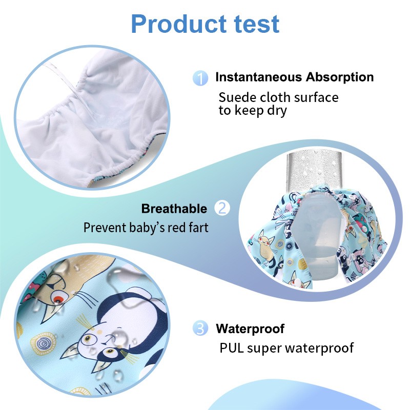Cloth Diaper Supplier - Adjustable Size Washable Printed