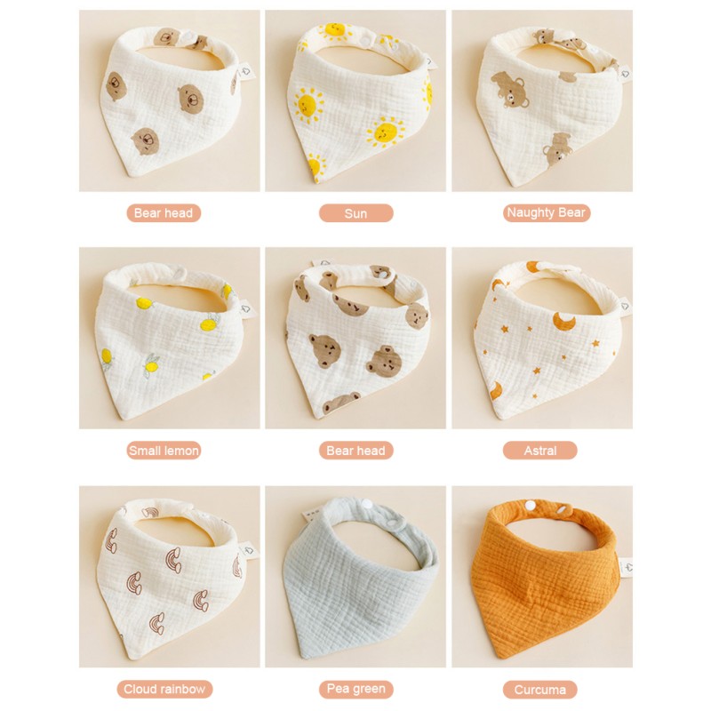 Bandana Drool Bibs Manufacturer - Organic Cotton Snap Button