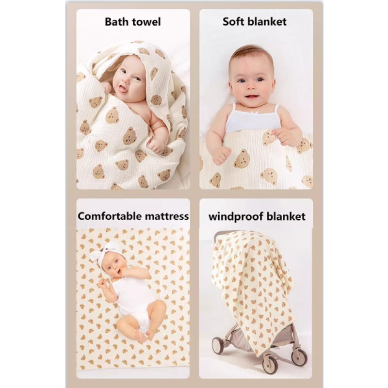 Baby Muslin Blanket Factory - 2 Layer Cotton Soft Comfortable