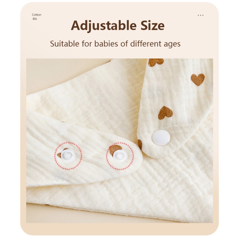 Bandana Drool Bibs Manufacturer - Organic Cotton Snap Button