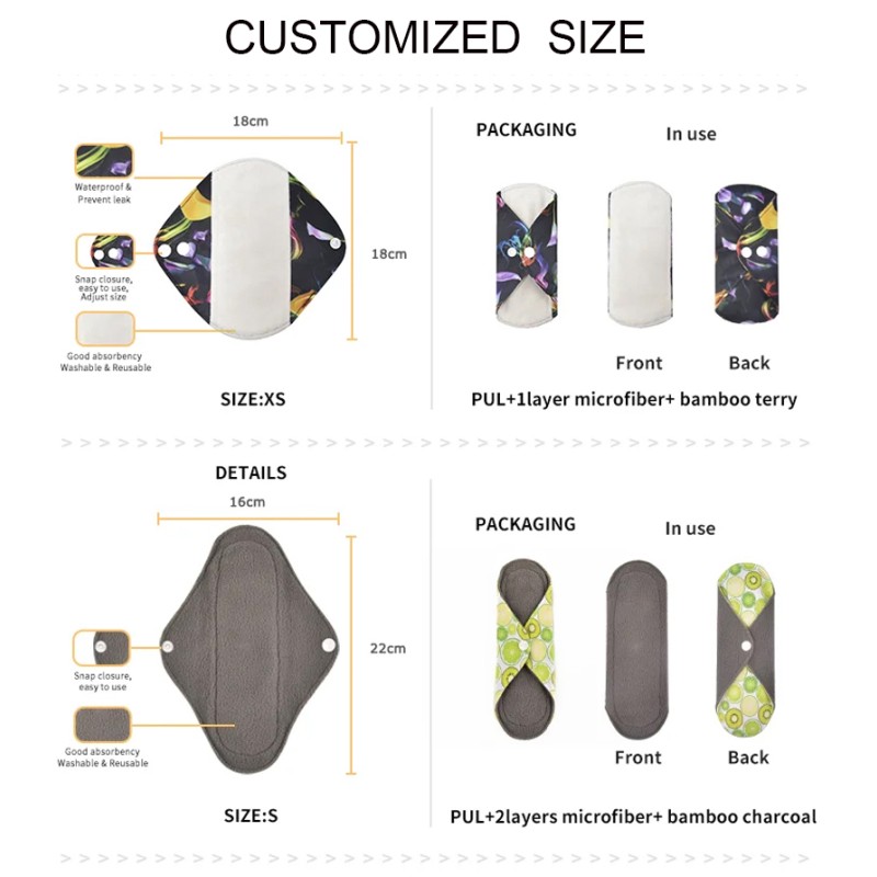 Washable Sanitary Pads Supplier - Sensitive Skin Bamboo