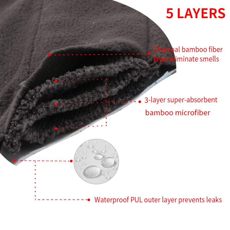 Bamboo Charcoal Pads Supplier - 18x35cm Heavy Flow Wholesale