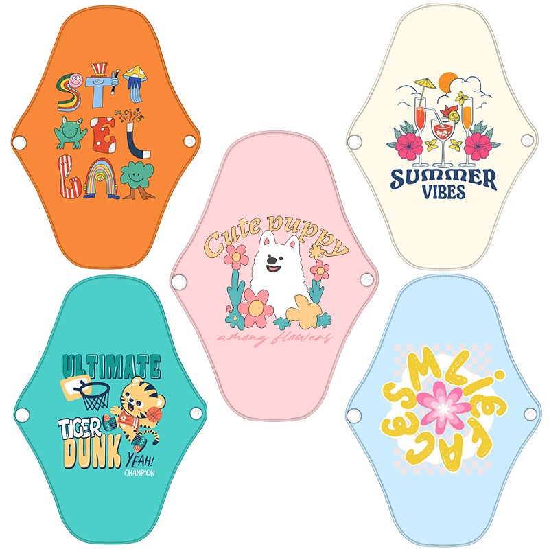 Sanitary Pads Factory - OEM 18x25cm Printed Bamboo