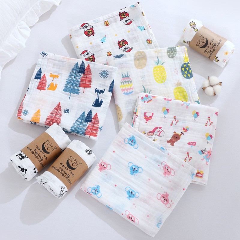 Cotton Muslin Blanket Supplier - 2 Layer Soft Newborn Wrap