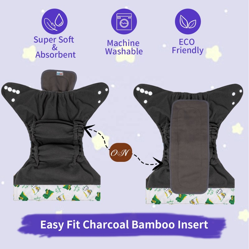 Baby Diaper Manufacturer - Bamboo Charcoal Tummy Panel