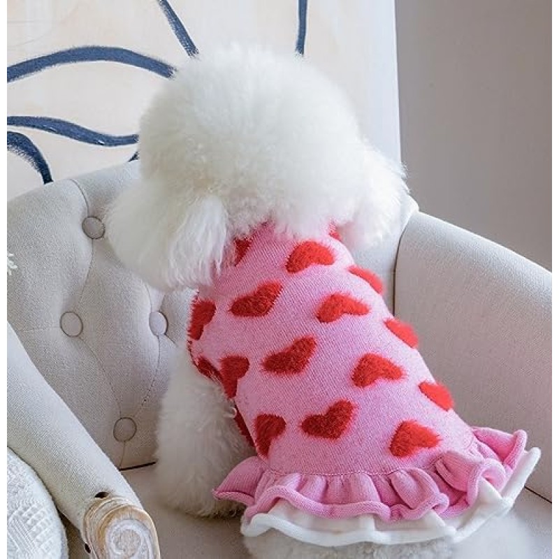 Puppy Sweater Supplier - Small Dog Ruffle Dress