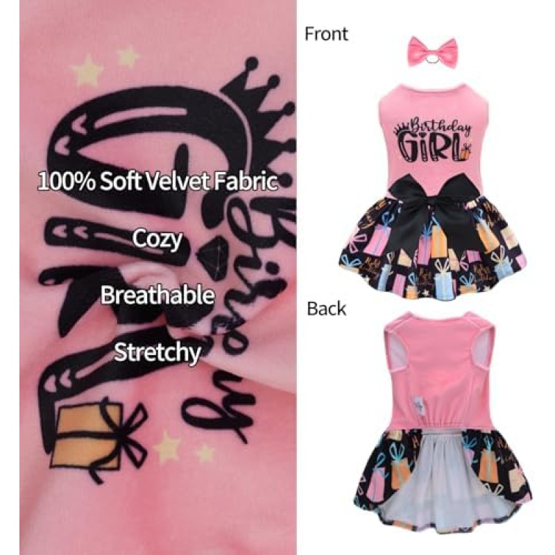 Dog Dress Supplier - Winter Velvet Bow Design