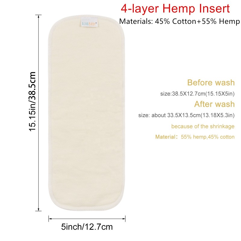 Hemp Insert Supplier - 4 Layer Reusable
