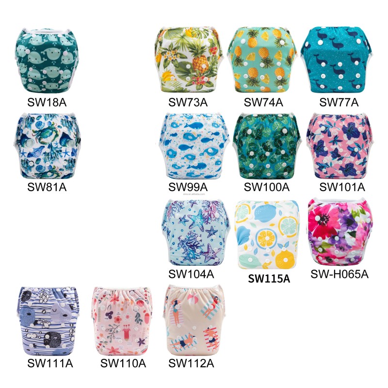 Baby Swimwear Manufacturer - Pink Fruits Pattern