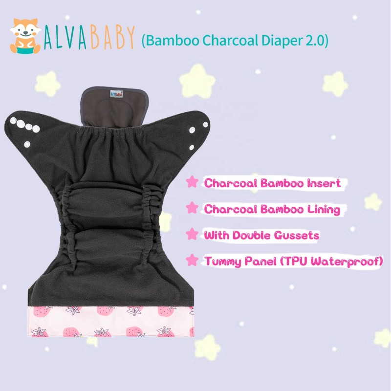Cloth Diaper Factory - Reusable Bamboo Charcoal