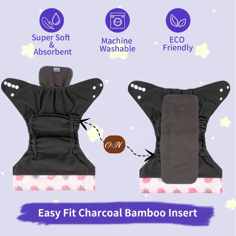 Cloth Diaper Factory - Reusable Bamboo Charcoal