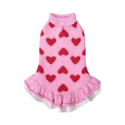 Puppy Sweater Supplier - Small Dog Ruffle Dress