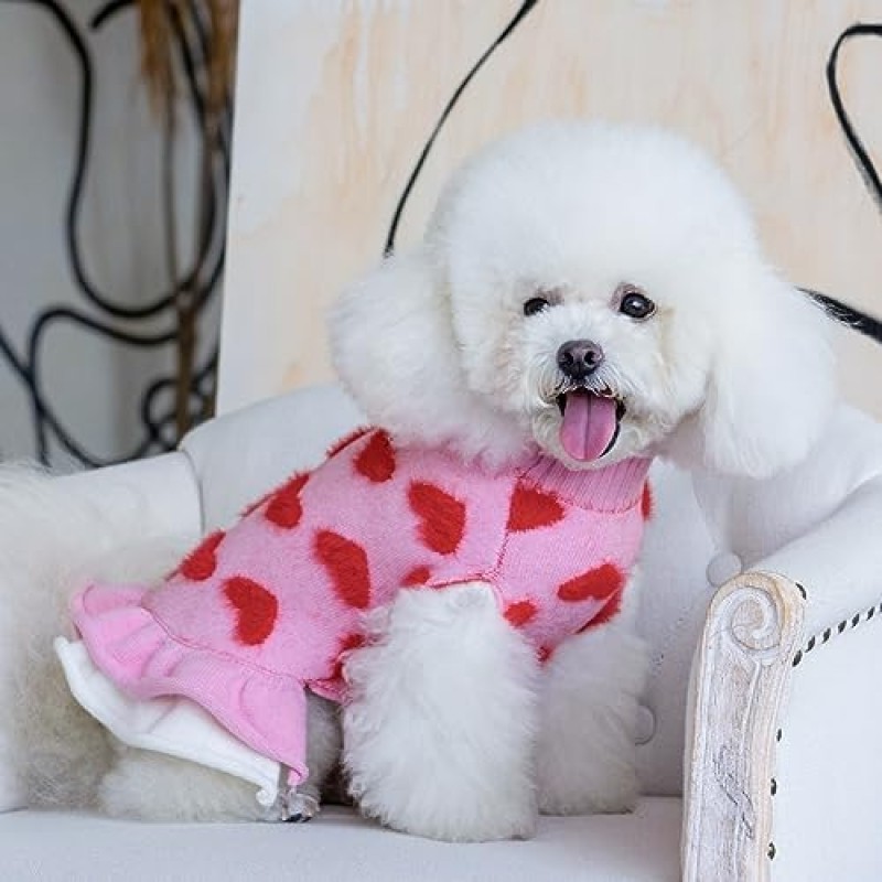 Puppy Sweater Supplier - Small Dog Ruffle Dress