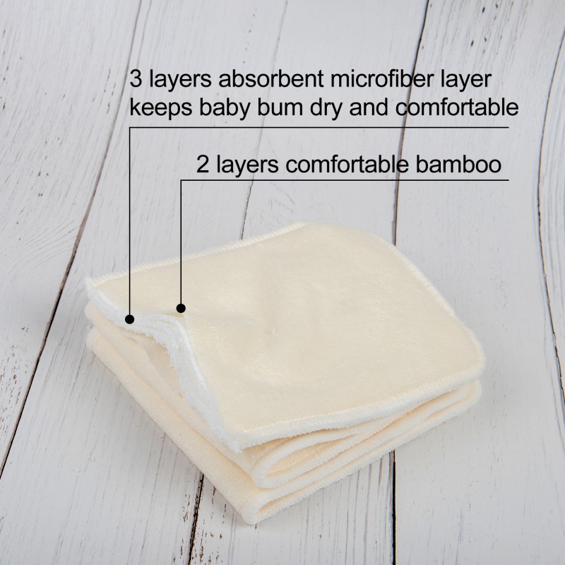 Bamboo Insert Factory - Newborn 4 Layer Pure