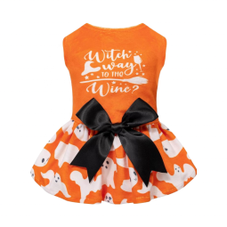 Dog Dress Manufacturer - Winter Velvet Bow Rope