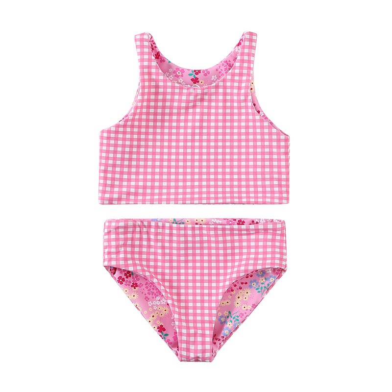 Children Bikini Manufacturer - Suspender Lattice Print