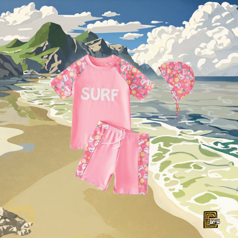 Girls Swimsuit Factory - Cartoon Pattern One Piece