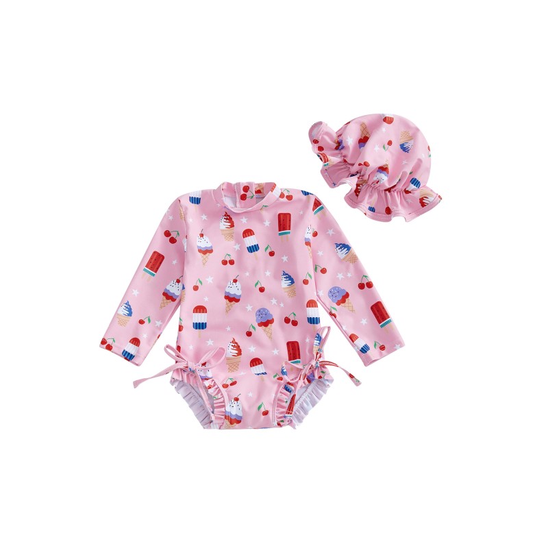 Baby Beachwear Supplier - 2 Piece Fruit Pattern