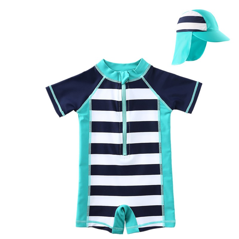 Baby Swimwear Supplier - One Piece With Hat Zipper