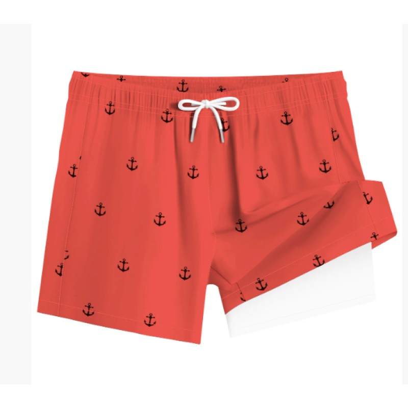 Men's Swim Trunks Manufacturer - Colorful Cartoon Print