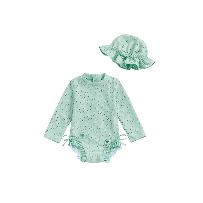 Kids Bikini Factory - Geometric Pattern Ruffle