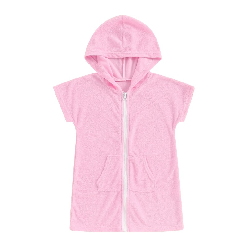 Kids Cover Up Manufacturer - Hooded Zipper Terry Cloth