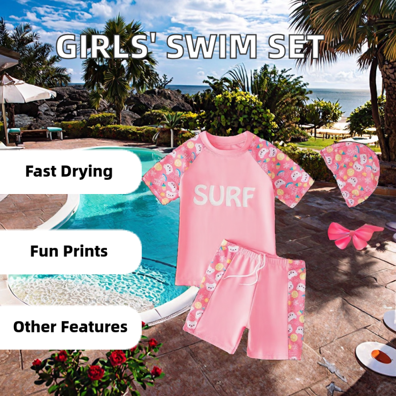 Girls Swimsuit Factory - Cartoon Pattern One Piece