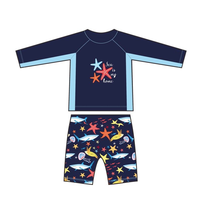 Children Swimwear Manufacturer - Long Sleeve Swim Set