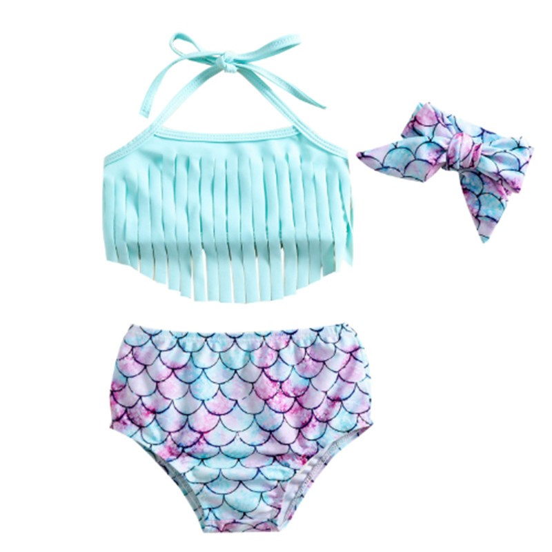 Girls Swimsuit Factory - V Neck Backless Tassel