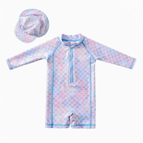 Girls Swimsuit Factory - Mermaid Style Long Sleeve