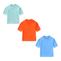 Kids Swim Top Supplier - UPF50+ Quick Dry Short Sleeve