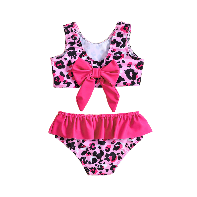 Girls Bikini Manufacturer - UPF50+ Leopard Ruffle