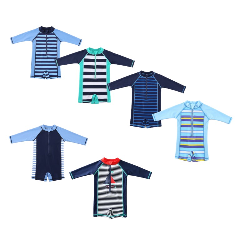 Baby Swimsuit Manufacturer - Front Zipper Long Sleeve