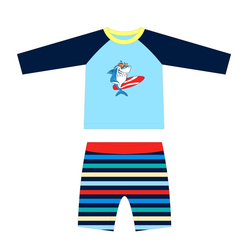 Boys Swim Set Supplier - UV Protection Long Sleeve