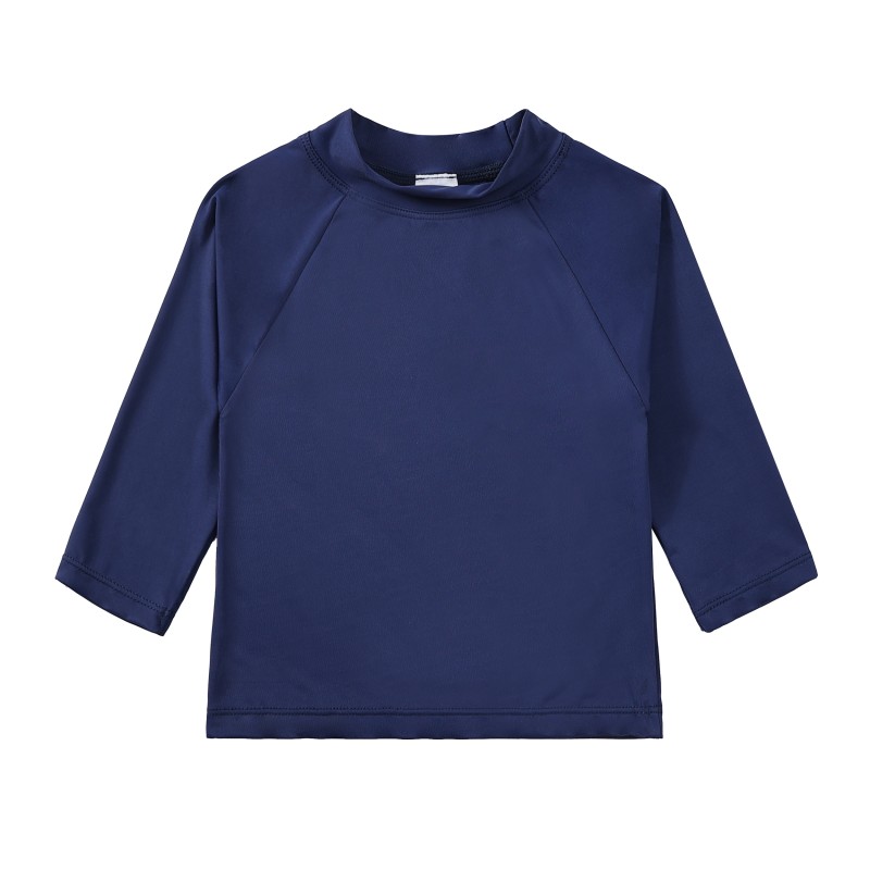 Boys Rashguard Factory - Solid Color Plaid Long Sleeve