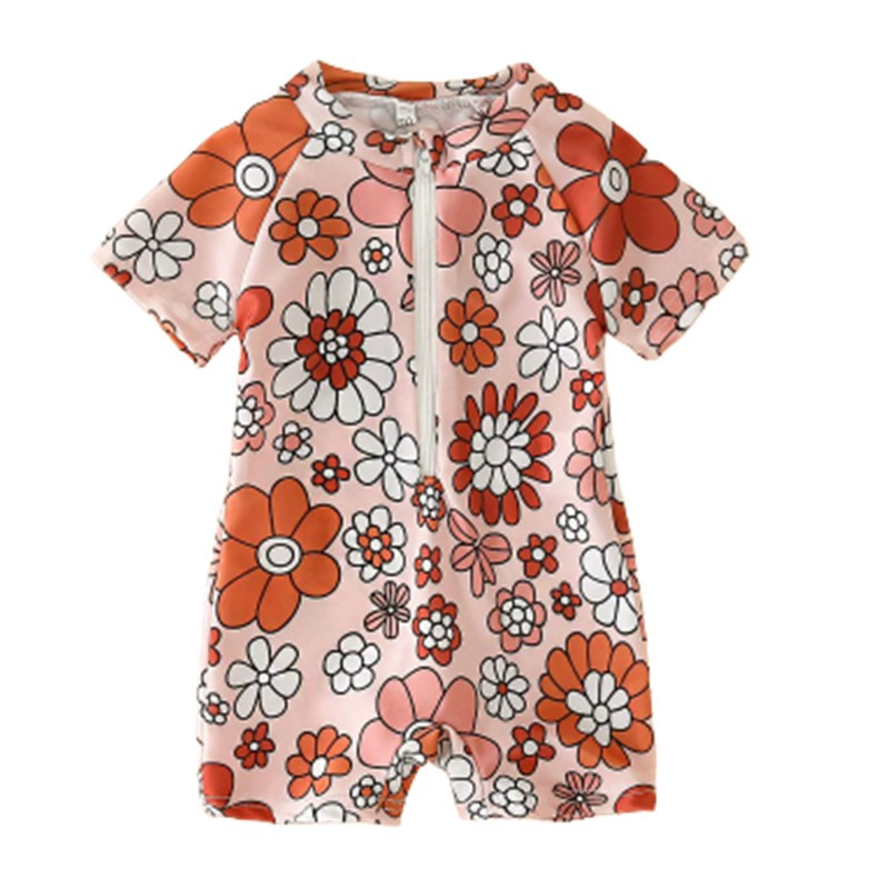 Girls Swimwear Manufacturer - Short Sleeve One Piece